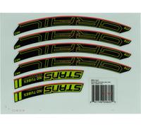 NoTubes Set de calcomanías para ZTR Grail MK3 verde 28"