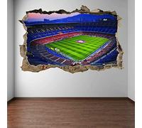 Nou Camp Barcelona Stadium 3D Wall Art Stickers Mural Niños Dormitorio Fútbol