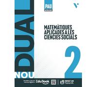 Nou Dual 2. Matemàtiques aplicades a les Ciències Socials (LC+Q Llibreta)