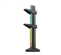 Noua Alibi ARGB 5V 3Pin Soporte ABS para Tarjeta gráfica Ajustable, iluminación RGB direccionable, Base magnética fácil instalación, Soporte hasta 2 Tarjetas de vídeo