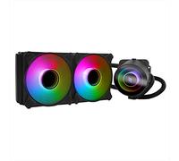 Noua Siberus Pro 240 Negro, Refrigeración Líquida CPU 240mm, TDP 220W, Espejo Infinito, 2 x Ventiladores PWM ARGB Silencioso, Multisocket Universal para Intel 1700 1200 115x AM5 AM4 AM3