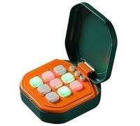 Noughts and Crosses Game | Juego de mano electrónica de 10.5 cm | 120g Juego electrónico de Tic-Tac Toe | Juguete educativo de entrenamiento cerebral interactivo, juegos de viajes portátiles para niño