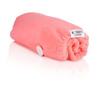 Noughty Toalla de Pelo de Microfibra 97% Natural Que Absorbe rápidamente la Humedad, Envoltura de Secado rápido, Reduce la Rotura, Combate el encrespamiento, Color Rosa