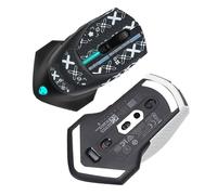 NOUKAJU Cinta de agarre para ratón, cobertura completa para Alienware AW610M, bordes curvados redondeados, patines de ratón, autoadhesiva, precortada, resistente al sudor, kit de actualización de