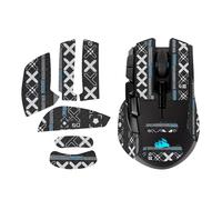 NOUKAJU Cinta de agarre para ratón, cobertura completa para Corsair IRONCLAW RGB, cinta de agarre antideslizante para ratones, autoadhesiva, precortada, resistente al sudor, kit de actualización