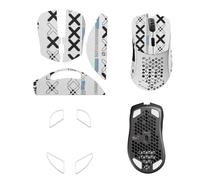 NOUKAJU Cinta de agarre para ratón, cobertura completa para Glorious Model D, bordes curvados redondeados, patines, patines, autoadhesiva, precortada, resistente al sudor, kit de actualización de