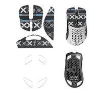 NOUKAJU Cinta de agarre para ratón, cobertura completa para Glorious Model D, bordes curvados redondeados, patines, patines, autoadhesiva, precortada, resistente al sudor, kit de actualización de