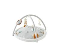 NOUKIE'S - Alfombra de Juegos para Bebé Veloudoux Babou el León - Alfombra Sensorial con Juguetes Colgantes - Motricidad, Desarrollo, Estimulación - Lavable a Máquina - Recién Nacido - Regalo