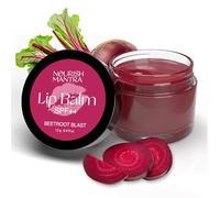 Nourish Mantra Beetroot Blast Lip Balm with SPF/Formulated with Beetroot Extracts, Olive Oil, Shea Butter, Vitamin E, and Avocado Oil/Best for both women and men/ 12gms