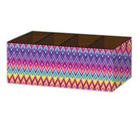 Nourish Organizador de escritorio con 4 compartimentos, 30,5 x 10,2 cm