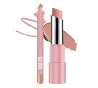 Nourishing Lip Balm, Lápiz Labial Mate Europeo Y Americano Un Conjunto Completo De Dos En Nude Bean Paste Velvet Lip Sject De Lápiz Labial, Suministros Para El Cuidado De La Piel Sin Techo De La H
