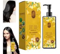 Nourishing Plant-Based Hair Color, Herbal Hair Dye for Gray Hair Coverage & Color, Long Durable & Natural Shampoo for Men & Women, Gentle Hair Dyes Shampoo (Brown)