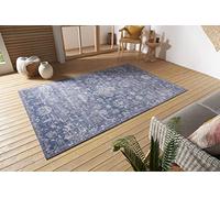 Nouristan Alexandria - Alfombra Oriental para Interior y Exterior, Tejido Plano con patrón Oriental, Lavable, Resistente a la Intemperie y a los Rayos UV, para balcón, terraza, jardín, salón, Color