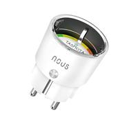 NOUS A1T Tasmota WiFi Enchufe Inteligente con Medidor de Consumo, Mando a Distancia, Temporizador. Programable para Google Home, enchufes Alexa, no funciona con Tuya Smart Life (Pack of 1)