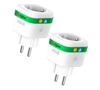 NOUS A7Z ZigBee Smart Socket con Monitorización de Energía, 16A, App y control por voz, Temporizador y Horarios, Compatible con Alexa, Google Home, Home Assistant, Tuya, Requiere ZigBee Hub, Pack of 2