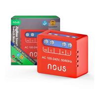 NOUS B5Z Módulo Interruptor Smart ZigBee con Medición de Energía - 1 Canal Empotrable, ZigBee 3.0, 100-240V 2000W, Compatible con Alexa, Google Assistant, SmartThings, Requiere Hub