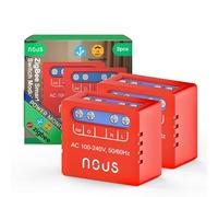 NOUS B5Z Módulo Interruptor Smart ZigBee con Medición de Energía - 1 Canal Empotrable, ZigBee 3.0, 100-240V 2000W, Compatible con Alexa, Google Assistant, SmartThings, Pack of 2, Requiere Hub