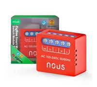 NOUS B6Z Módulo Interruptor Smart ZigBee - 1 Canal Empotrable, ZigBee 3.0, 100-240V 2000W, Compatible con Alexa, Google Assistant, SmartThings, Requiere Hub