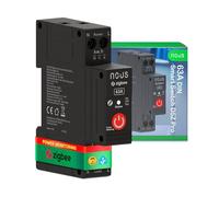 NOUS D5Z Pro ZigBee DIN Smart Switch 63A con monitoreo de energía en tiempo real, control por aplicación a través de NOUS Smart Home, compatible con Zigbee2MQTT, Alexa, Google Home, Home Assistant