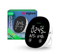 NOUS E10 Sensor ZigBee 3.0 CO₂ con Medidor de Temperatura y Humedad, Monitor Inteligente de Calidad del Aire, Pantalla LED, Alarma Sonora y App, Seguimiento en Tiempo Real,Compatible con Alexa y Tuya