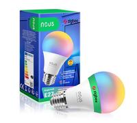 NOUS P3Z, ZigBee Bombilla E27 Led Blanco Cálido, RGB Regulable Lámpara con Control Remoto Decoración Bombilla Accesorios Compatible con Alexa Echo,Hue Bridge,Tuya, Google Home Assistant, M2QTT