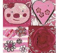 Nouveau Sparkling Love - Servilletas de Papel, Multicolor, 33 x 33 cm