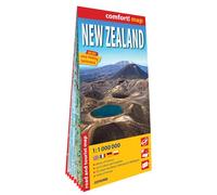 Nouvelle-Zélande 1/1.000.000 (carte grand format laminée). New Zealand (Carte Laminée Routière et Tour)