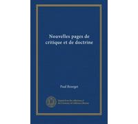 Nouvelles pages de critique et de doctrine (v.2)