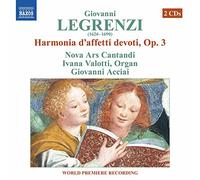 Nova Ars Cantandi/Valotti - Legrenzi, G.: Harmonia d'affetti devoti, Book 1, Op. 3