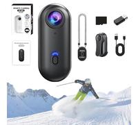 Nova Caplens - POV Camera, 2025 New Treklons 4s Body Camera, 4k Pocket Action CAM, Thumb Action Cameras, 170° Wide Angle, Wearable Video Recording, for Various Outdoor Sports (1080p,64 G Black)