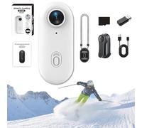 Nova Caplens - POV Camera, 2025 New Treklons 4s Body Camera, 4k Pocket Action CAM, Thumb Action Cameras, 170° Wide Angle, Wearable Video Recording, for Various Outdoor Sports (1080p,128G White)