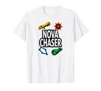 Nova Chaser Astronomy Telescope Stargazing Gear Camiseta gráfica económica, Hombre, Blanco, M