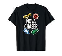 Nova Chaser Astronomy Telescope Stargazing Gear Camiseta gráfica económica, Hombre, Negro, M