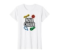 Nova Chaser Astronomy Telescope Stargazing Gear Camiseta gráfica económica, Mujer, Blanco, S