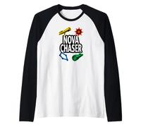 Nova Chaser Astronomy Telescope Stargazing Gear Camiseta Manga Raglan