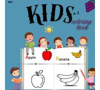 NOVA Kids alphabetic fruits and vegetables colouring book.: Premium color interior with glossy finish.