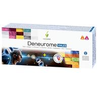 Novadiet - Deneurome Viales con Tulsi, Ginkgo, L-Tirosina, L-Teanina, Fosfolípidos, Zinc y Vitaminas - Apoyo Cognitivo y Energético - Mejora Memoria, Concentración y Rendimiento Mental - 20 Viales