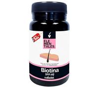 Novadiet - ELEMENTALES BIOTINA 500 µg Comprimidos - Ayuda a Mejorar la Salud de Cabello, Piel y Uñas - 120 Comprimidos