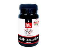 Novadiet - ELEMENTALES MSM-GLUCOSAMINA Cápsulas con MSM y D-Glucosamina - Complemento Alimenticio para la Flexibilidad y Elasticidad Articular - 40 Cápsulas Vegetales