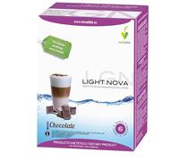 Novadiet - LIGHT NOVA CHOCOLATE with Skimmed Milk Powder, Cocoa Powder, Vitamins and Minerals. Weight Control Aid - High Protein and Vitamin Content - Pack of 6 35 g sachets