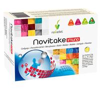 Novadiet - NOVITAKE IMUNO Viales con Vitamina C, Cordyceps, Champiñón del Sol, Reishi, Shiitake, Maitake, Astrágalo, Ayuda a Aliviar Catarros y a Mejorar las Defensas del Organismo - 20 Viales