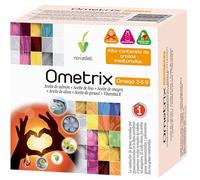 Novadiet - OMETRIX Càpsulas con Aceite de Salmón, Lino, Onagra, Oliva, Girasol y Vitamina E, Para una Salud Cardiovascular Óptima, Ayuda Niveles de Colesterol y Triglicéridos Saludables - 60 Cápsulas