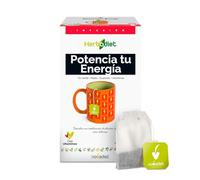 Novadiet Potencia tu Energía - Infusión que Ayuda a Aumentar tu Rendimiento Diario - Con Té verde, Mate, Guaraná, Aroma de Guaraná y Complejo de Vitaminas - Caja con 20 bolsitas filtro de 1,5g.