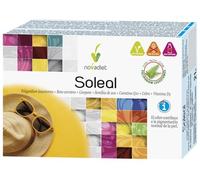 Novadiet - SOLEAL con Polypodium Leucotomos, Beta-caroteno, Licopeno, Semillas de Uva, Coenzima Q10, Cobre y Vitamina D3 - Complemento Alimenticio para el Cuidado y Protección de la Piel - 30 Cápsulas