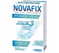 Novafix - Tabletas Limpiadoras Triple Acción - Para ortodoncias y férulas - Caja con 30 unidades
