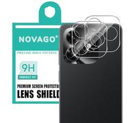 NOVAGO Compatible con Honor X5C Plus 4G - Juego de 2 protectores de cristal templado resistente para la parte de la cámara y la lente