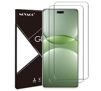 NOVAGO Compatible con Huawei Nova 13 - Pack de 2 protectores de pantalla de cristal templado sólido 9H (transparente), no cubre toda la pantalla