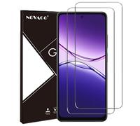 NOVAGO Compatible con Oppo A5 4G (CPH2727)/A5 5G (CPH2735)/A5 Pro 4G/A5 Pro 5G -Pack de 2 protectores de pantalla de cristal templado sólido 9H (transparente), no cubre toda la pantalla
