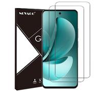 NOVAGO Compatible con realme C71 4G/5G - Pack de 2 protectores de pantalla de cristal templado sólido 9H (transparente), no cubre toda la pantalla