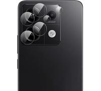 NOVAGO Compatible con Xiaomi Poco X6 5G / Redmi Note 13 Pro 5G - Juego de 2 protectores de lentes de cristal templado para cámara, compatible con carcasas ajustadas